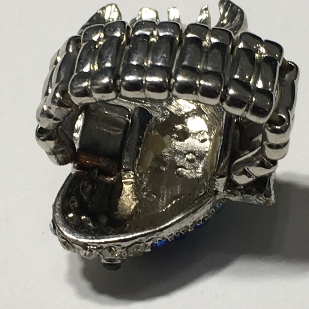 Vintage Fish Rhinestone Stretchable Ring - Picture 5 of 8